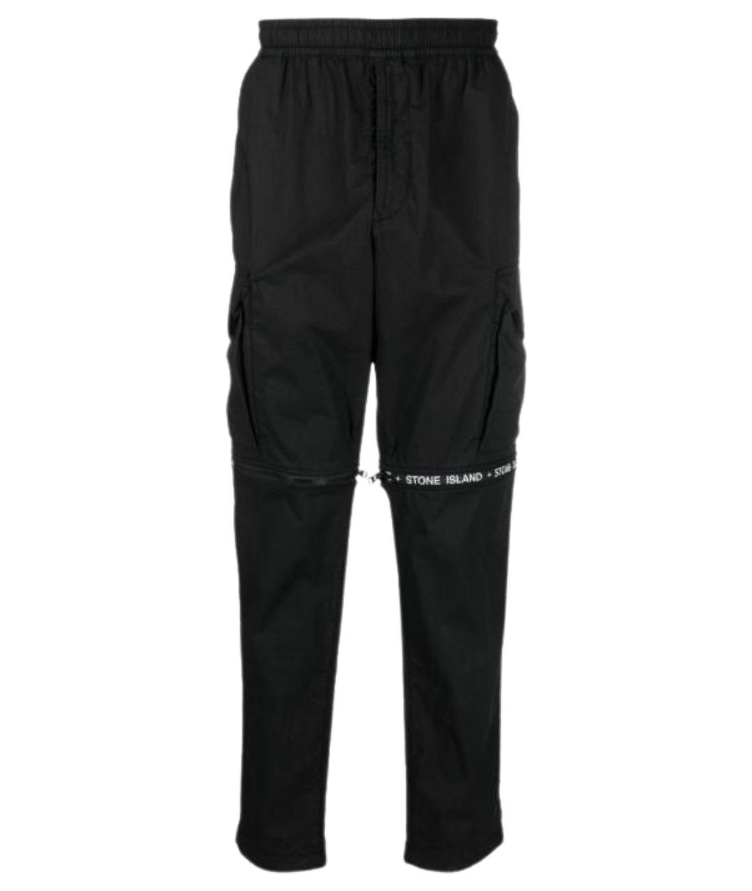 STONE ISLAND Черные повседневные брюки, фото 1
