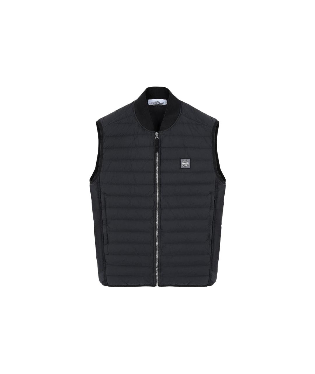 STONE ISLAND Черный жилет, фото 1