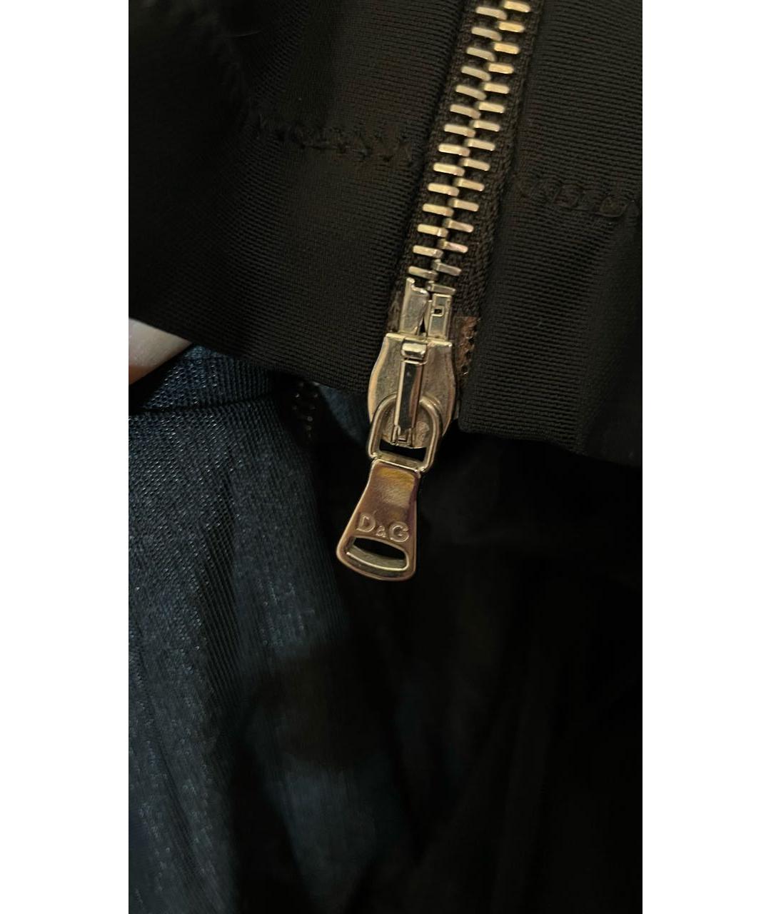 DOLCE&GABBANA Черное вискозное коктейльное платье, фото 4