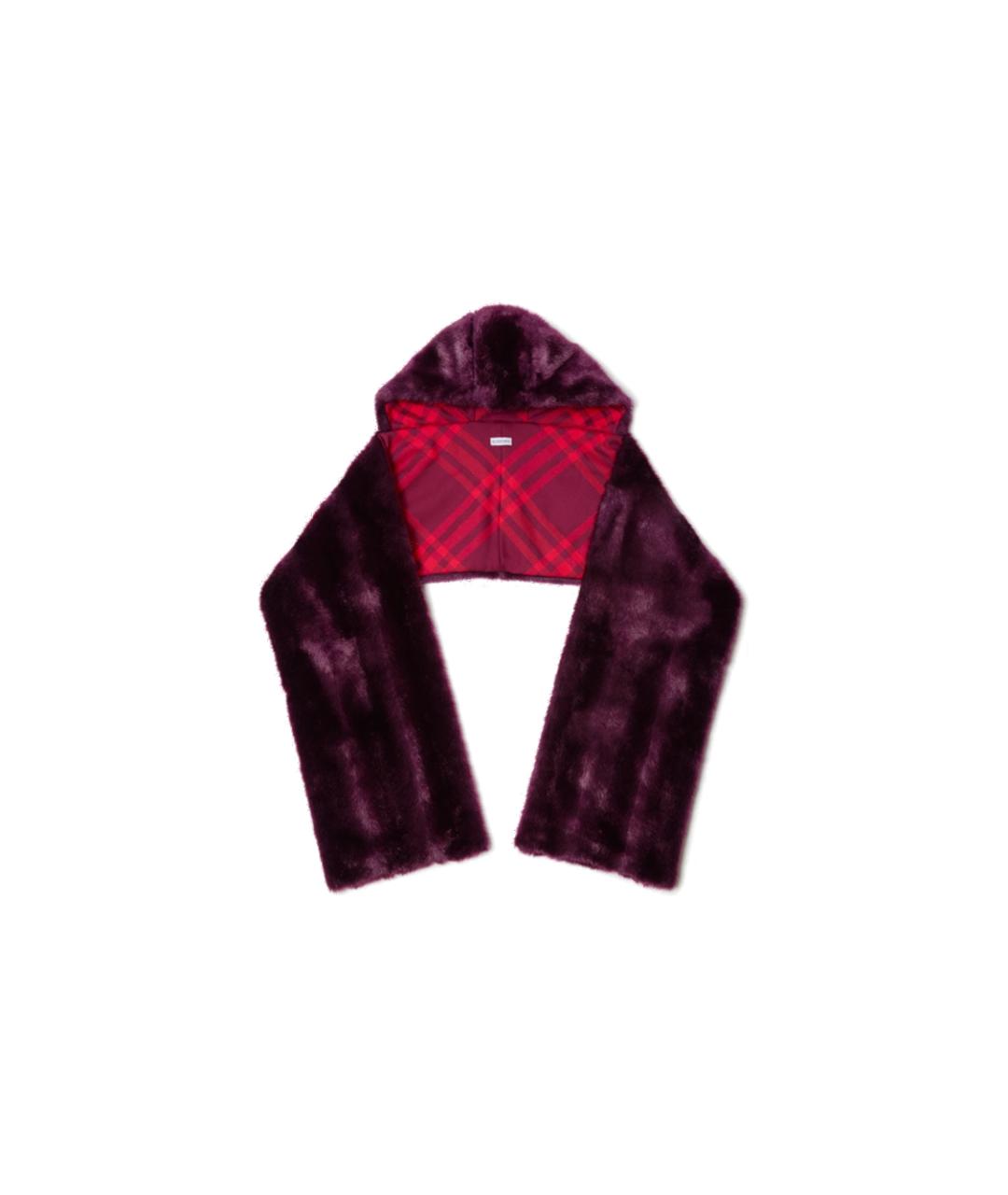 BURBERRY Фиолетовый шарф, фото 1