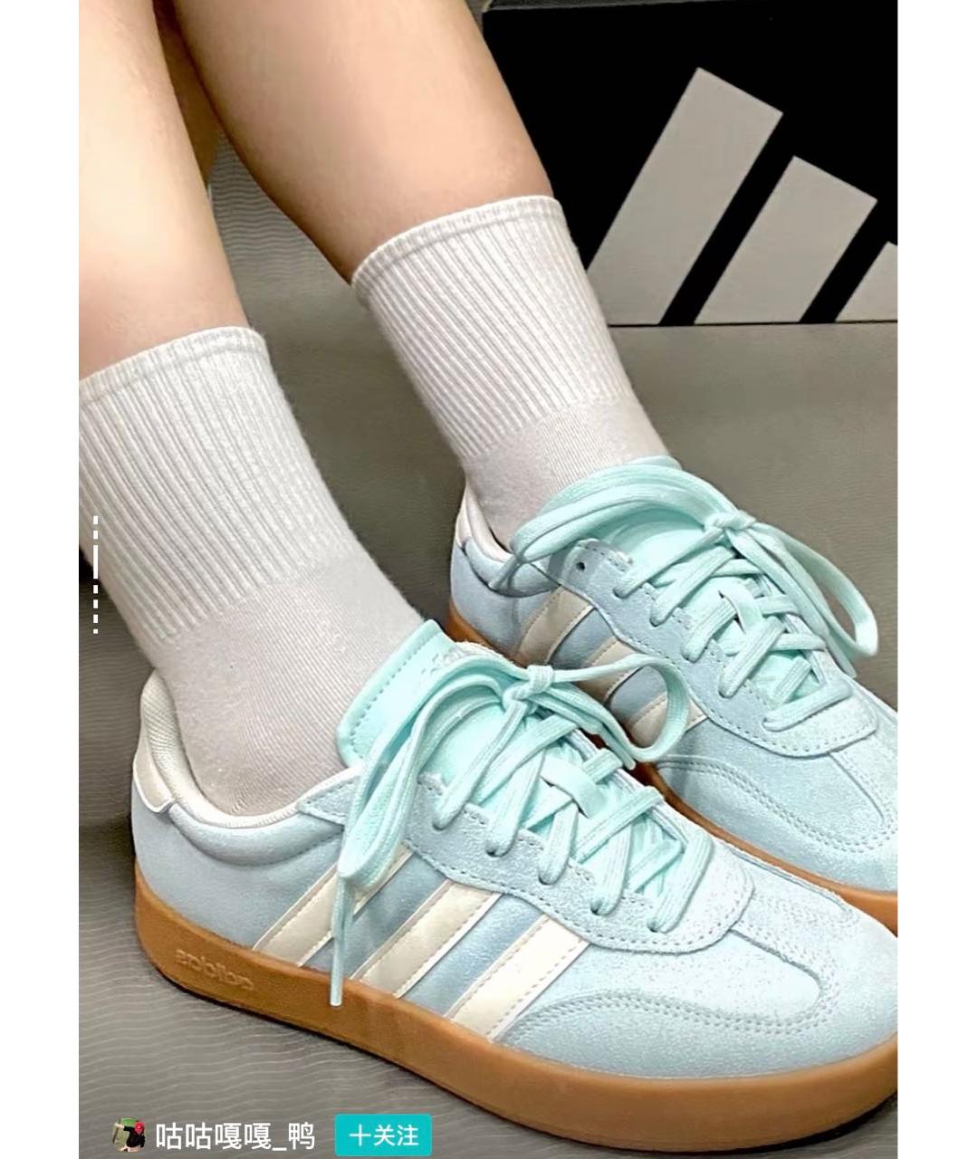 ADIDAS Бирюзовые замшевые кеды, фото 3