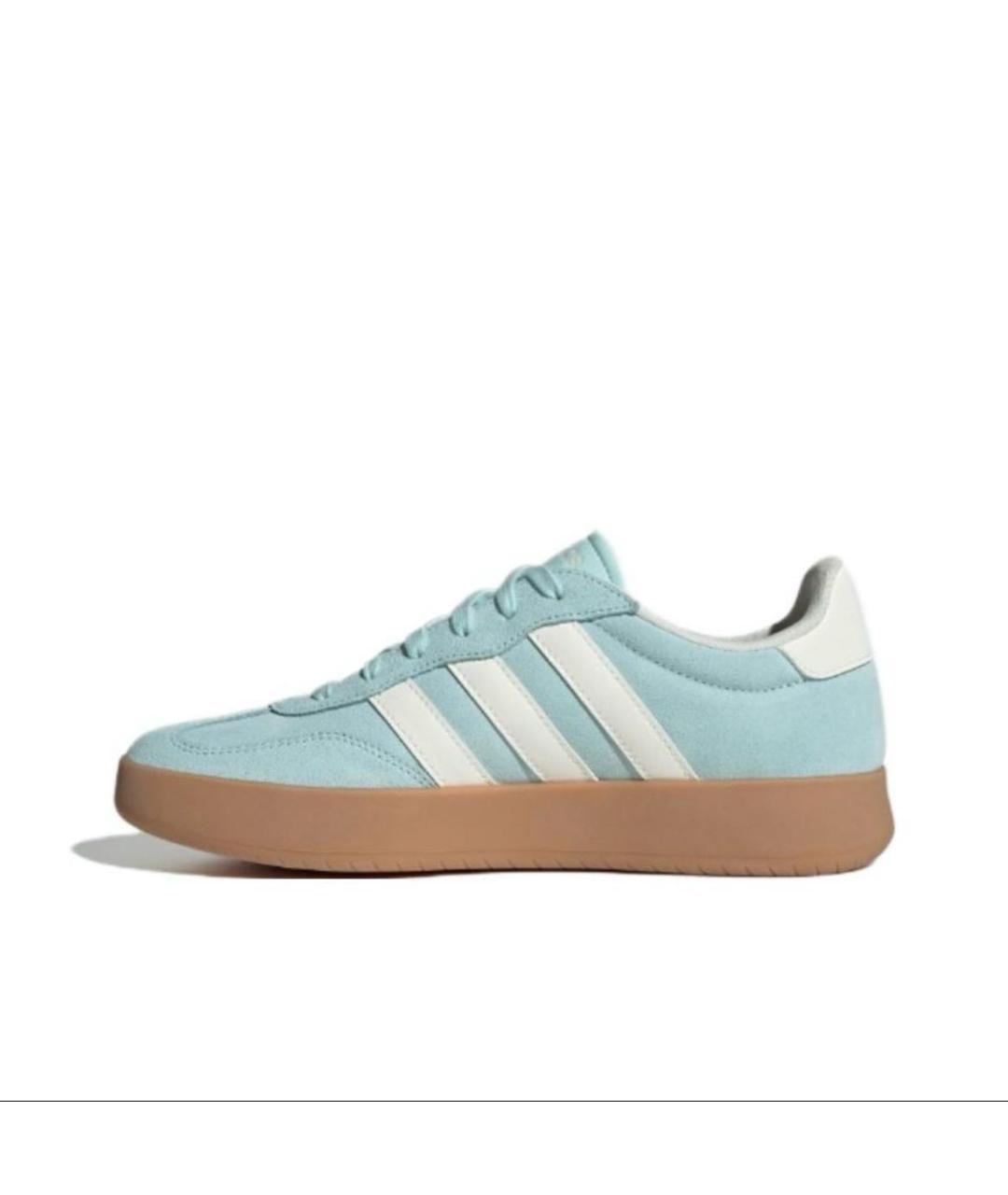 ADIDAS Бирюзовые замшевые кеды, фото 4