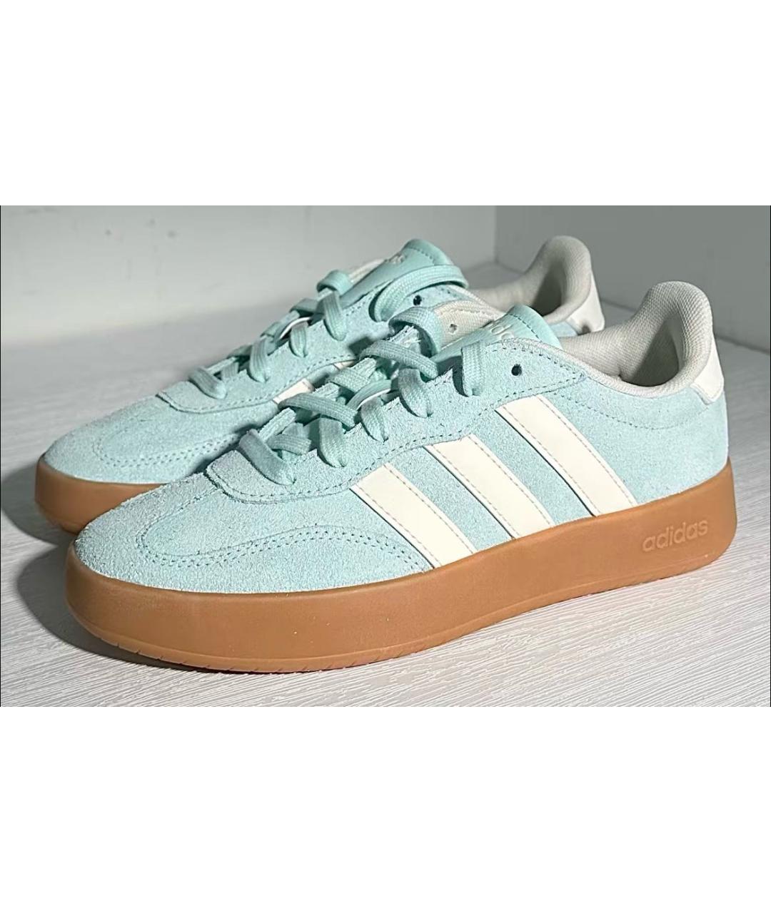 ADIDAS Бирюзовые замшевые кеды, фото 2
