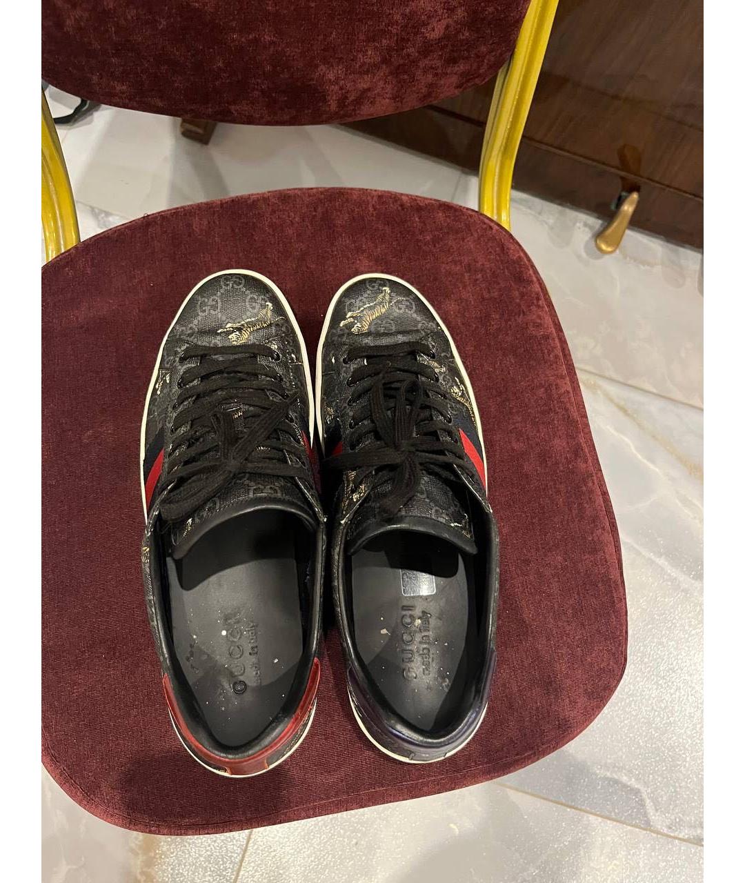 GUCCI Кожаные низкие кроссовки / кеды, фото 3