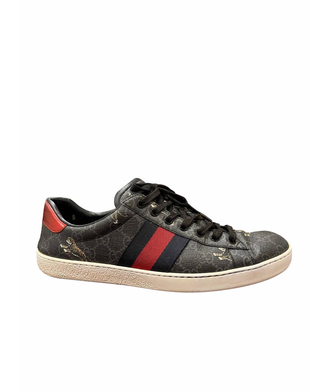 GUCCI Кожаные низкие кроссовки / кеды, фото 1