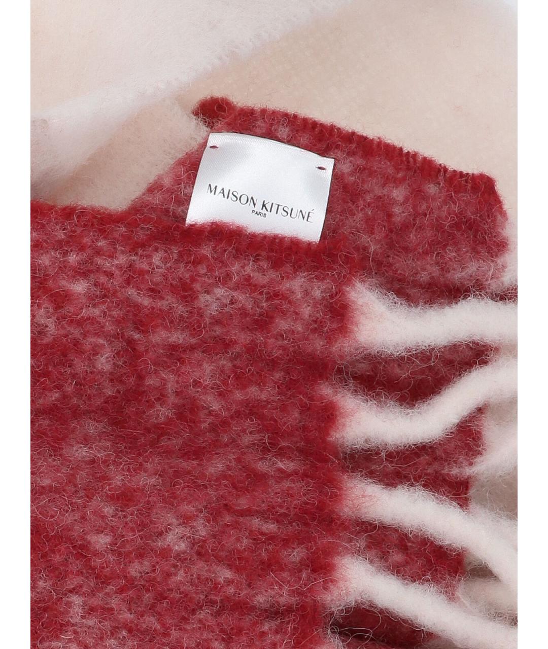 MAISON KITSUNE Мульти шерстяной шарф, фото 3