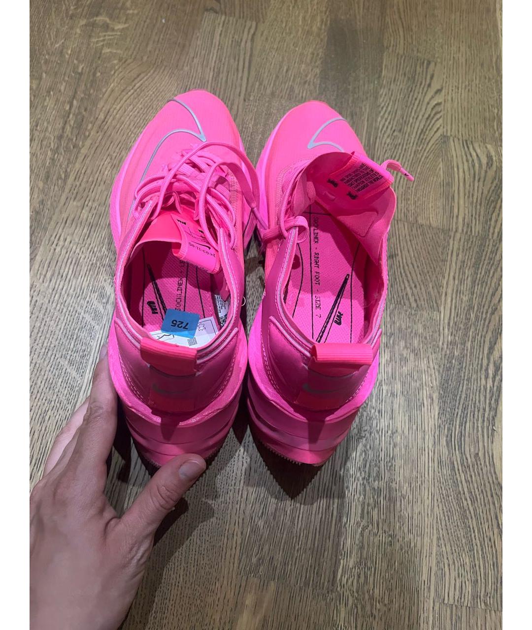 NIKE Розовые синтетические кроссовки, фото 3