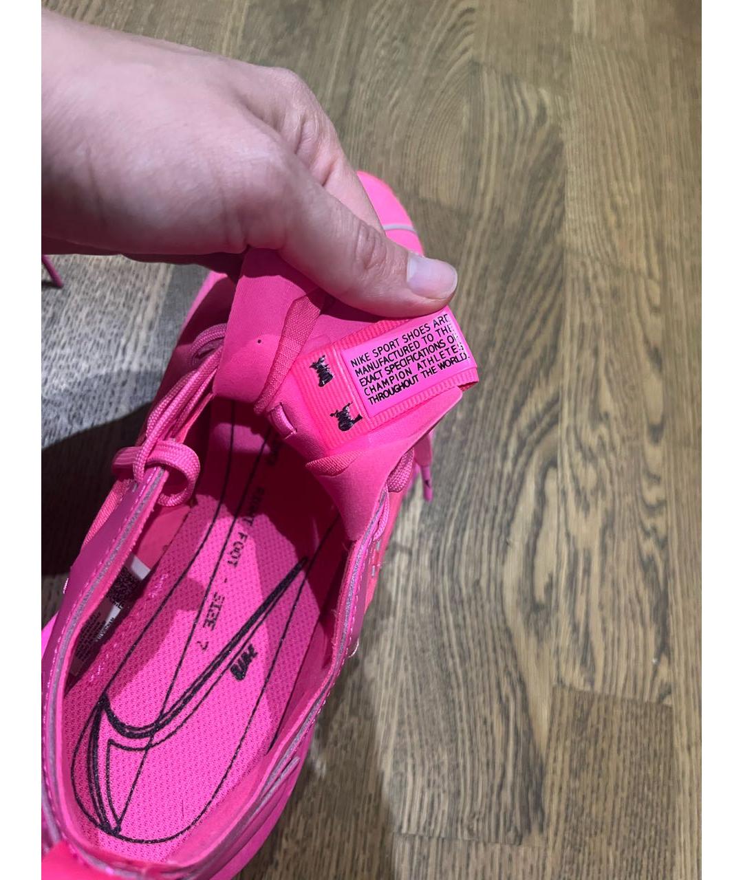 NIKE Розовые синтетические кроссовки, фото 6