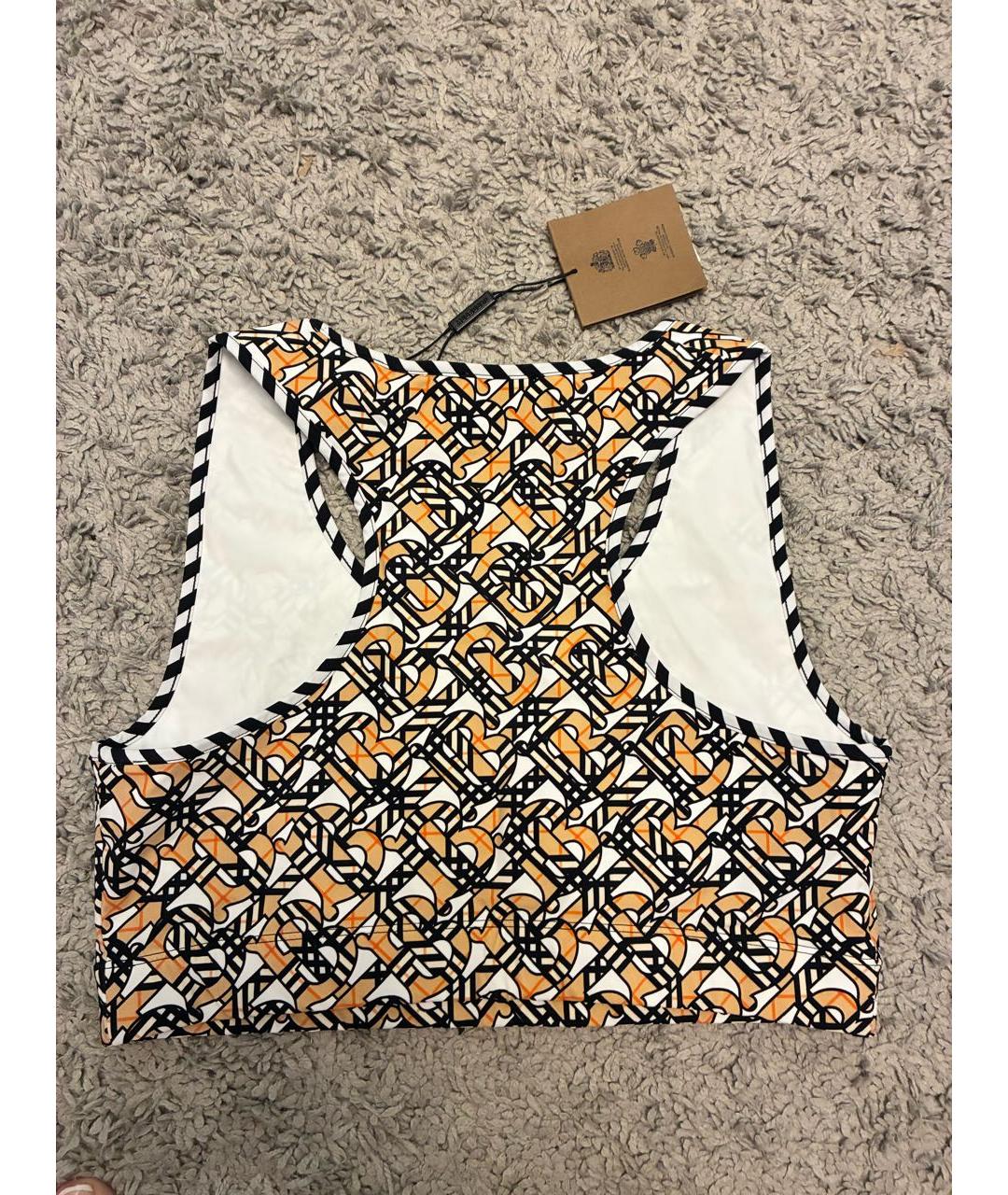 BURBERRY Коричневая майка, фото 2