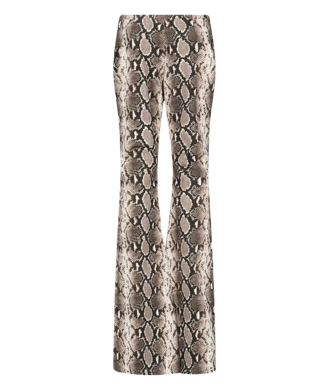 DURAN LANTIK Коричневые хлопковые прямые брюки, фото 2