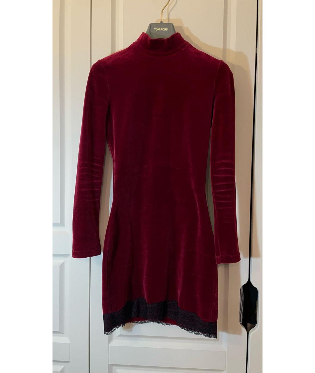 RED VALENTINO Бордовое вечернее платье, фото 4