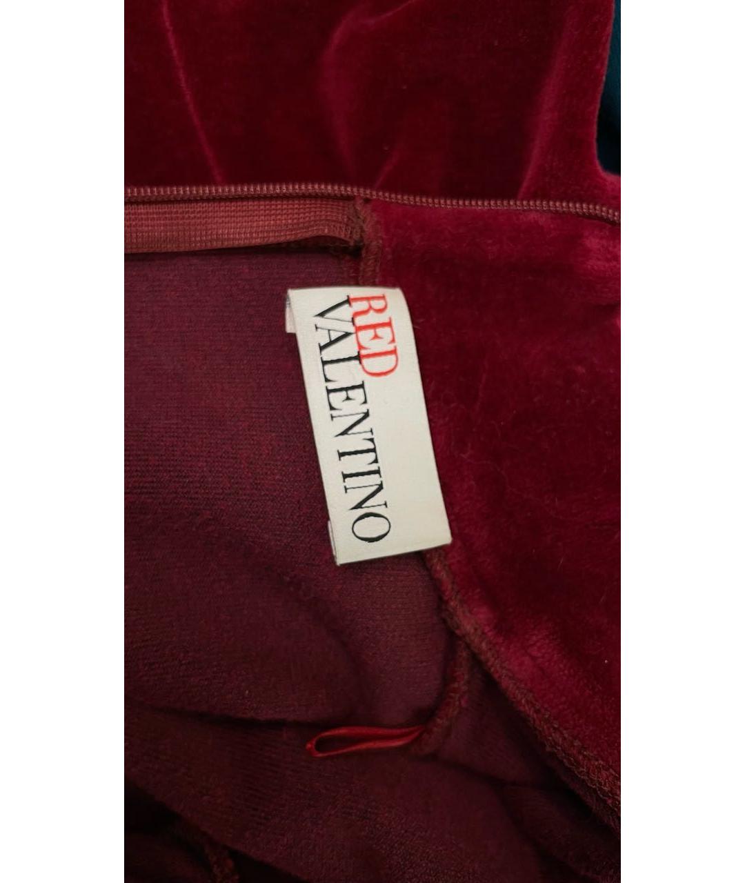 RED VALENTINO Бордовое вечернее платье, фото 3
