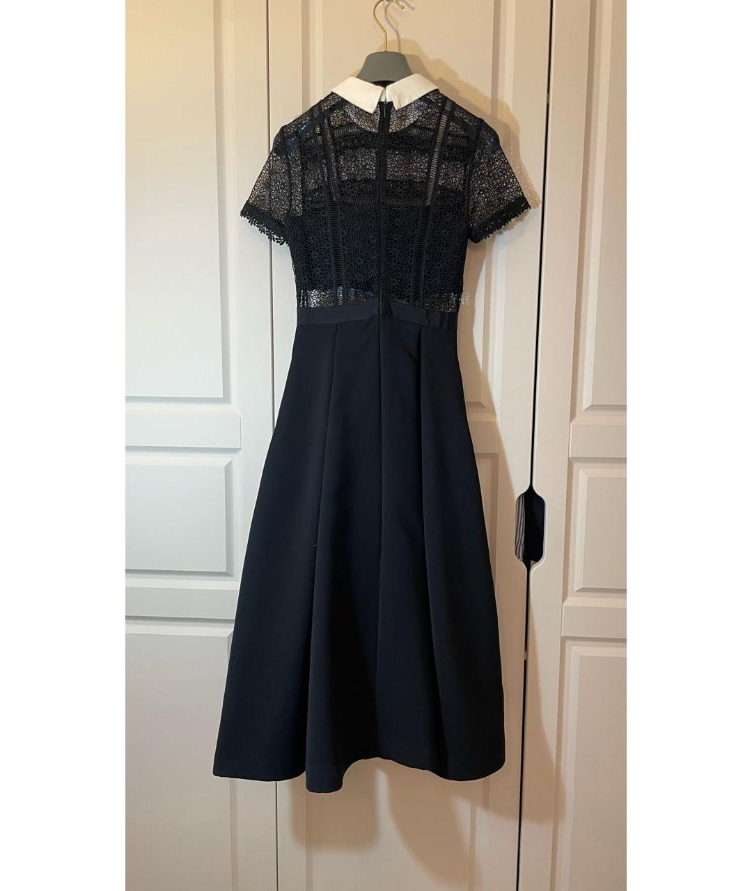 SELF-PORTRAIT Черное полиэстеровое коктейльное платье, фото 2