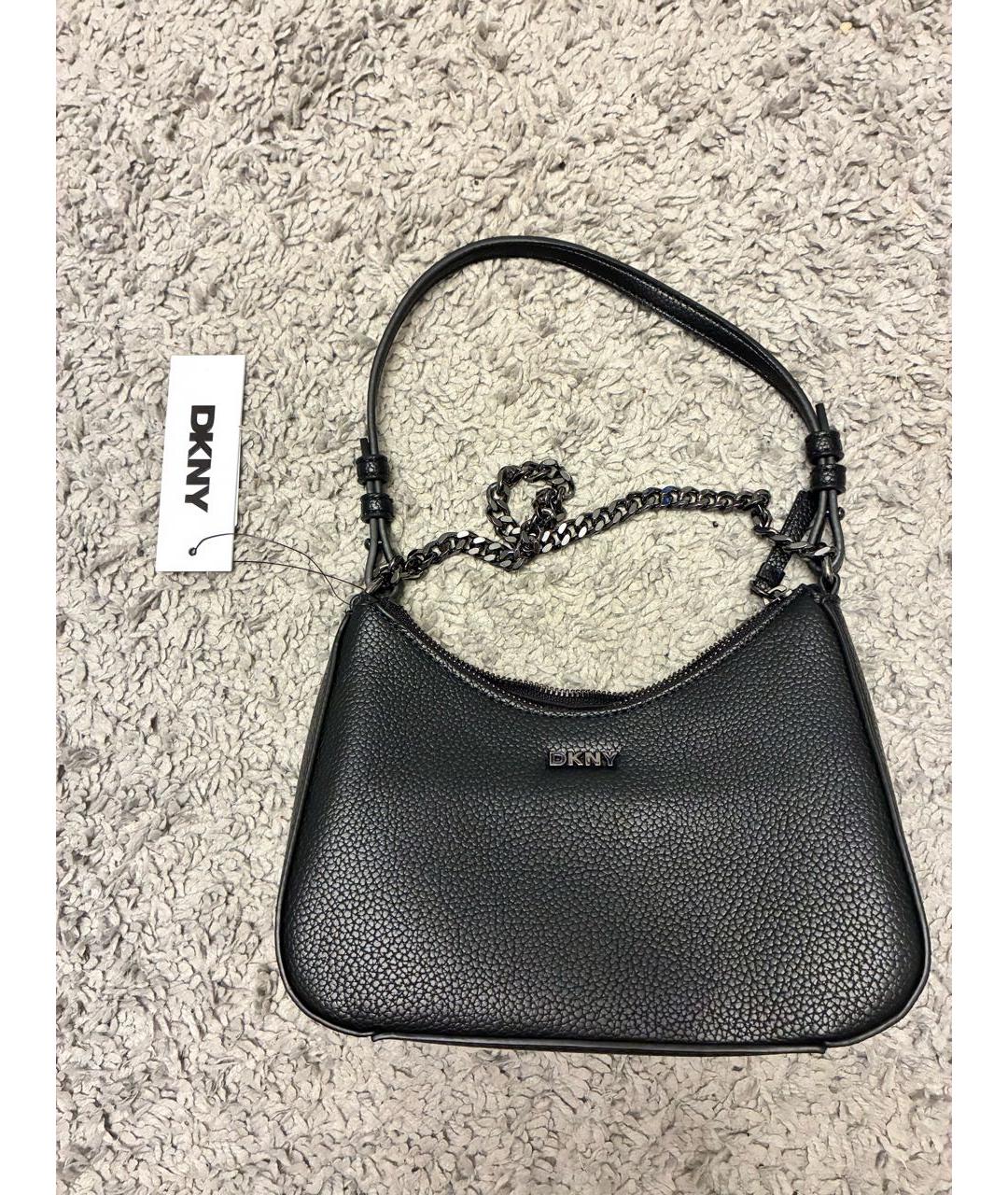 DKNY Черная сумка с короткими ручками, фото 6