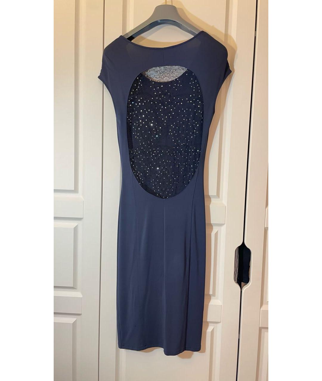 BLUMARINE Фиолетовое вечернее платье, фото 3