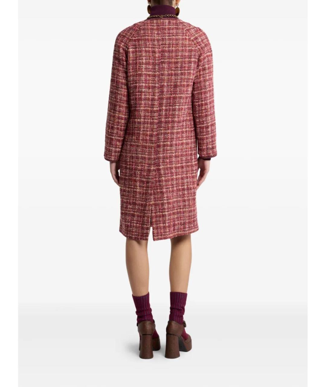 ETRO Красное твидовое пальто, фото 4