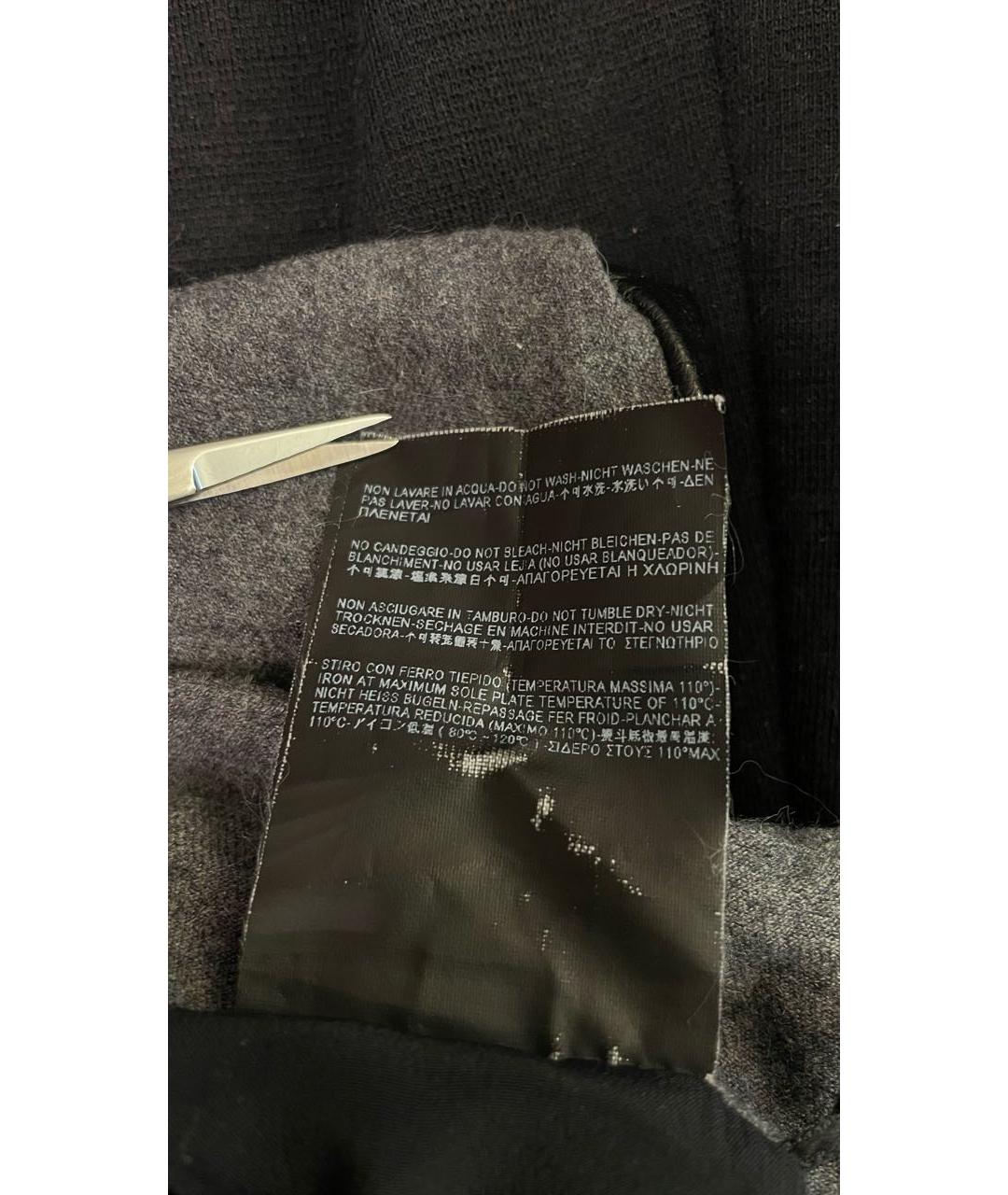BALENCIAGA Серая шерстяная юбка миди, фото 5