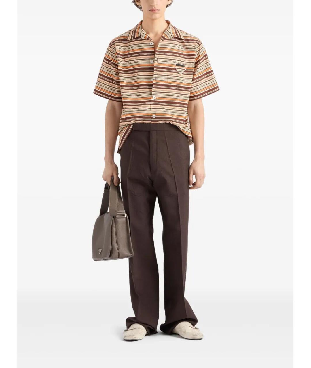 PRADA Мульти хлопковая кэжуал рубашка, фото 2