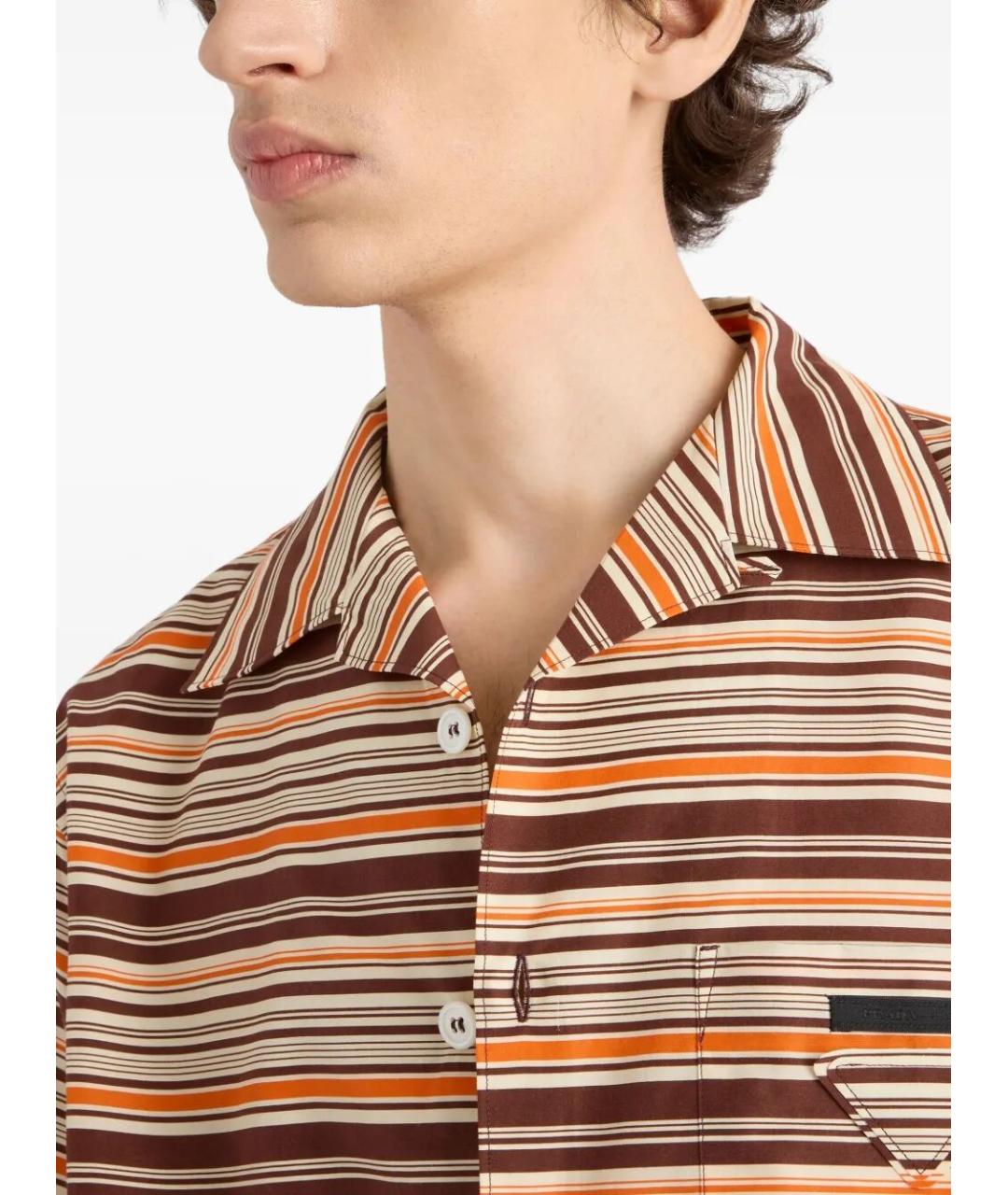 PRADA Мульти хлопковая кэжуал рубашка, фото 6