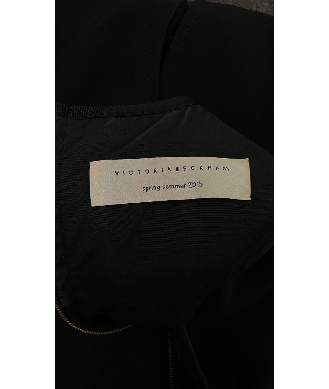 VICTORIA BECKHAM Черное вискозное вечернее платье, фото 3