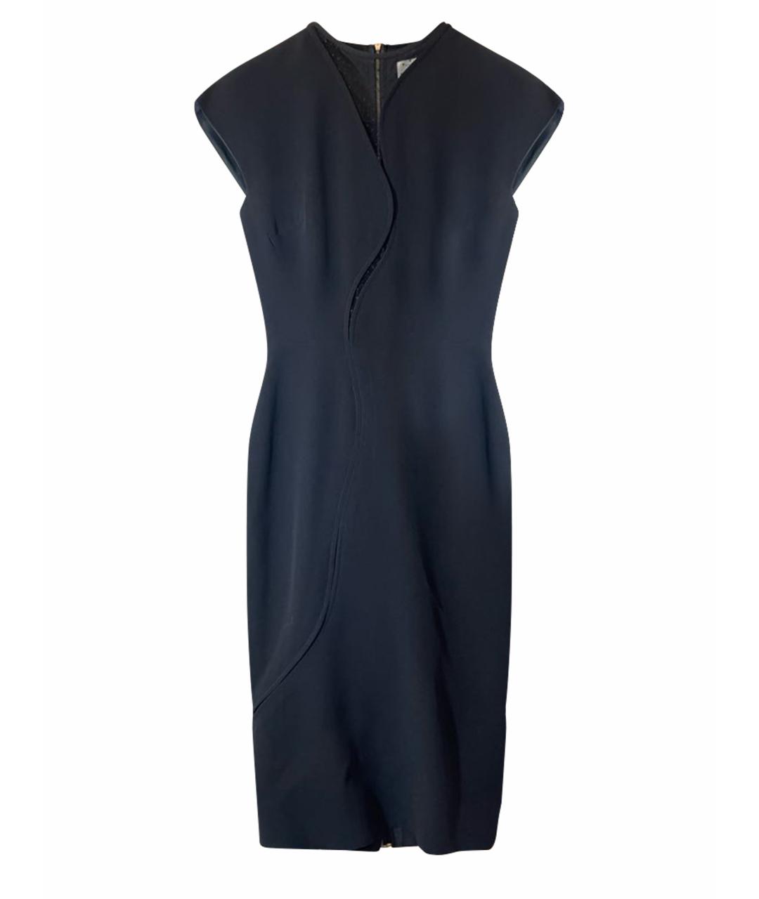 VICTORIA BECKHAM Черное вискозное вечернее платье, фото 1