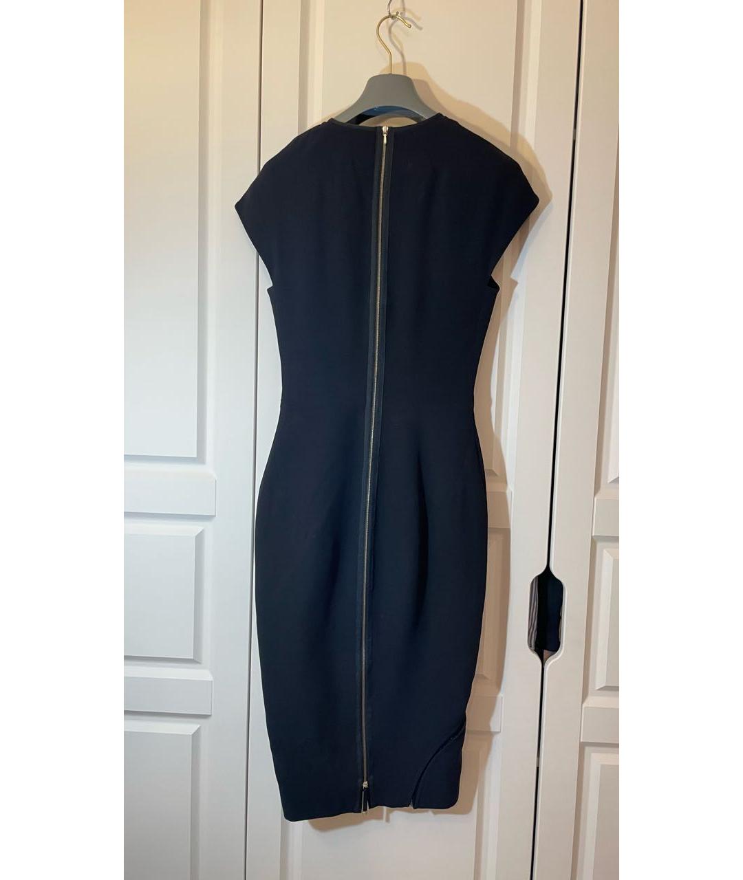 VICTORIA BECKHAM Черное вискозное вечернее платье, фото 2