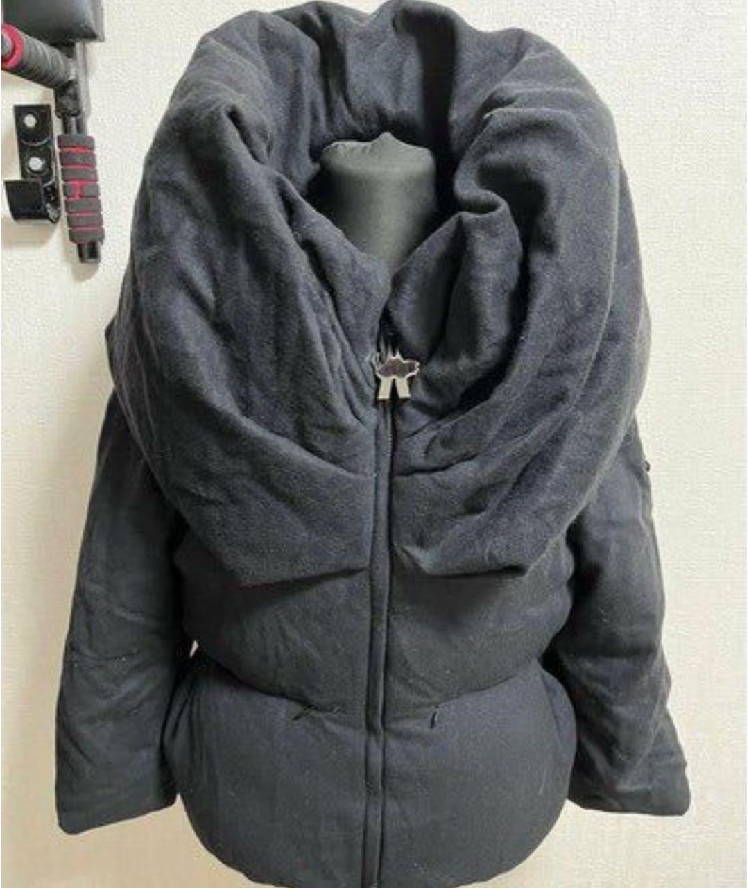 MONCLER Антрацитовый шерстяной пуховик, фото 9
