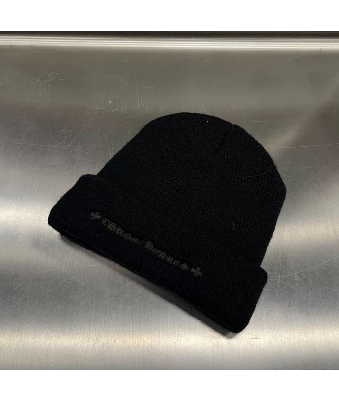 CHROME HEARTS Черная шапка, фото 2