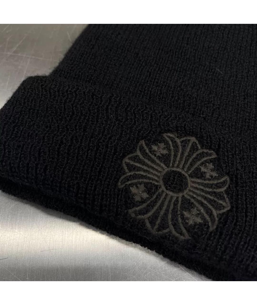 CHROME HEARTS Черная шапка, фото 3