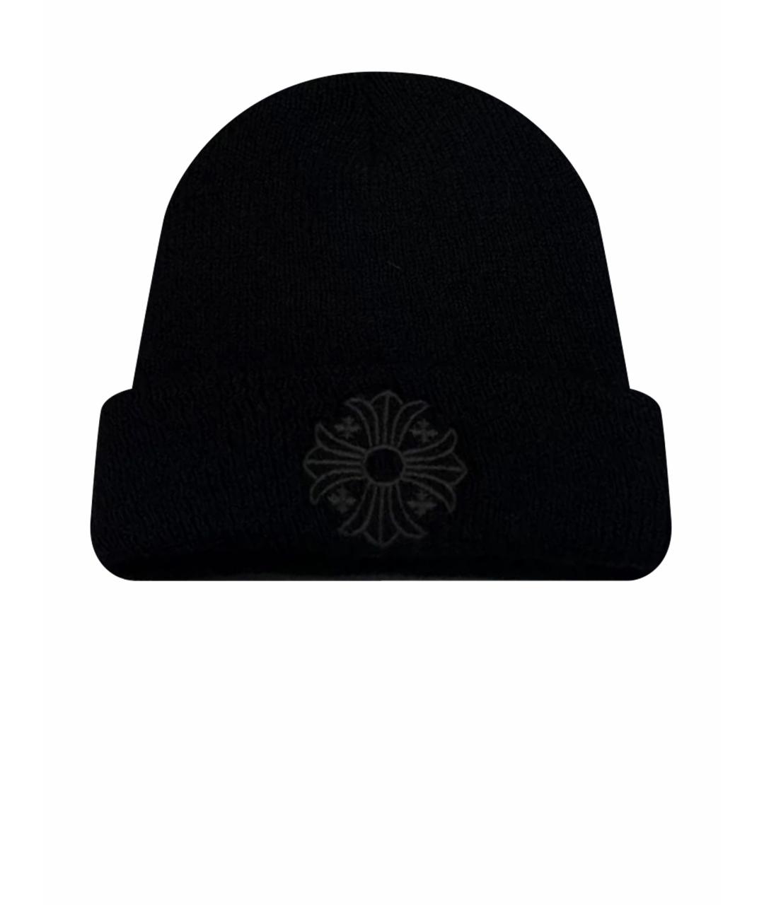 CHROME HEARTS Черная шапка, фото 1