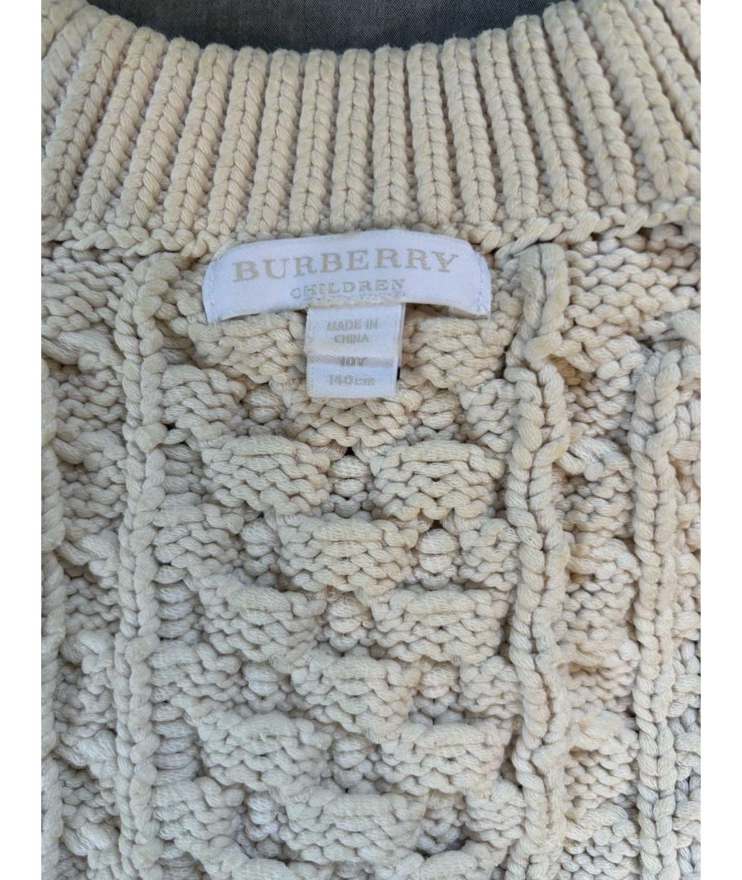 BURBERRY Белый хлопковый жакет / жилет, фото 7