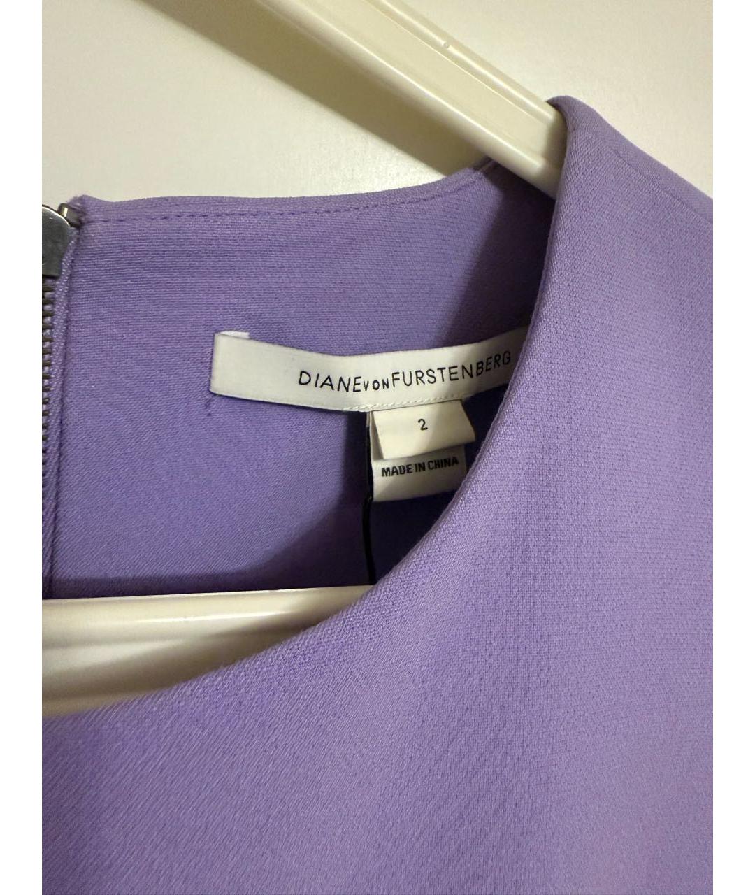 DIANE VON FURSTENBERG Фиолетовое коктейльное платье, фото 6