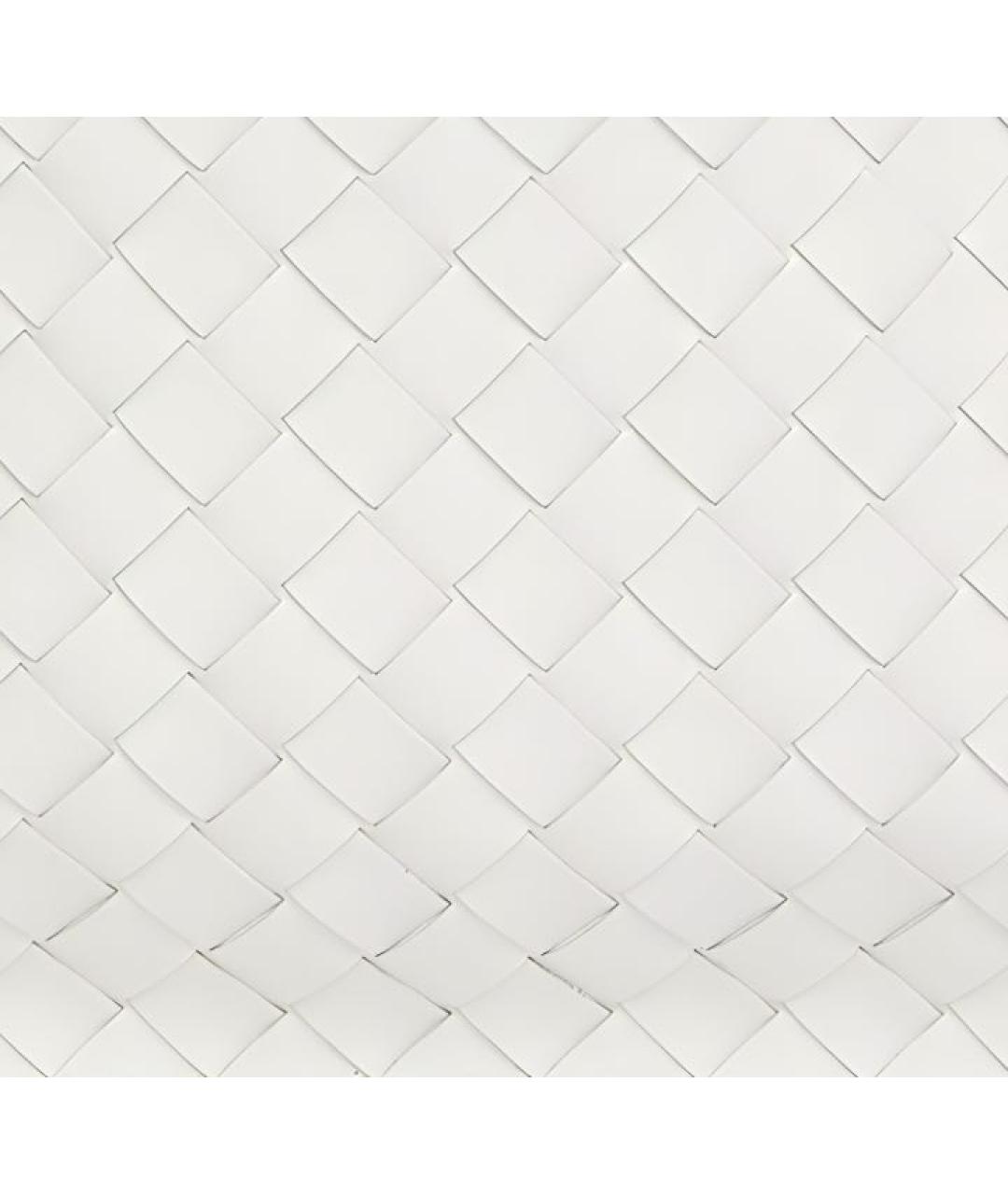 BOTTEGA VENETA Белая кожаная сумка через плечо, фото 4