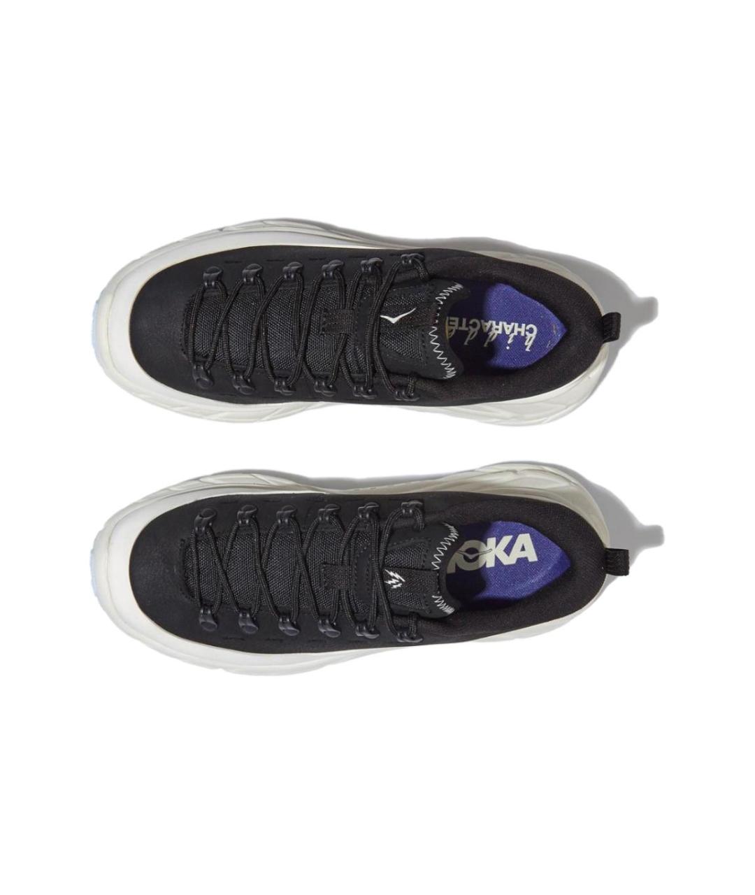 HOKA Черные кожаные кроссовки, фото 4