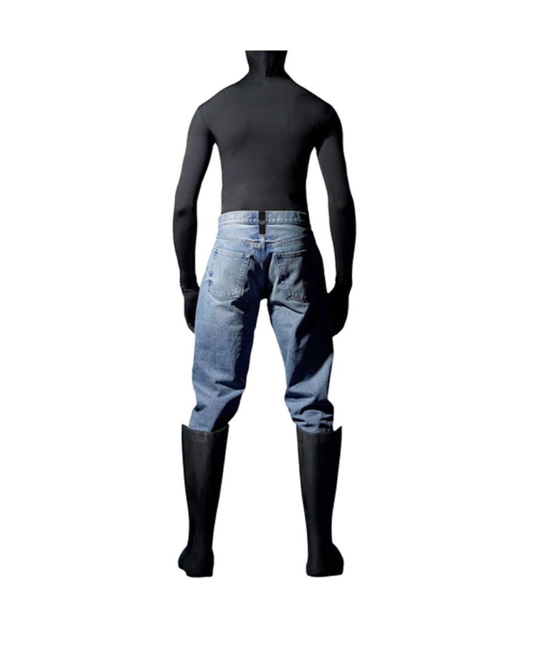 YEEZY Синие прямые джинсы, фото 6