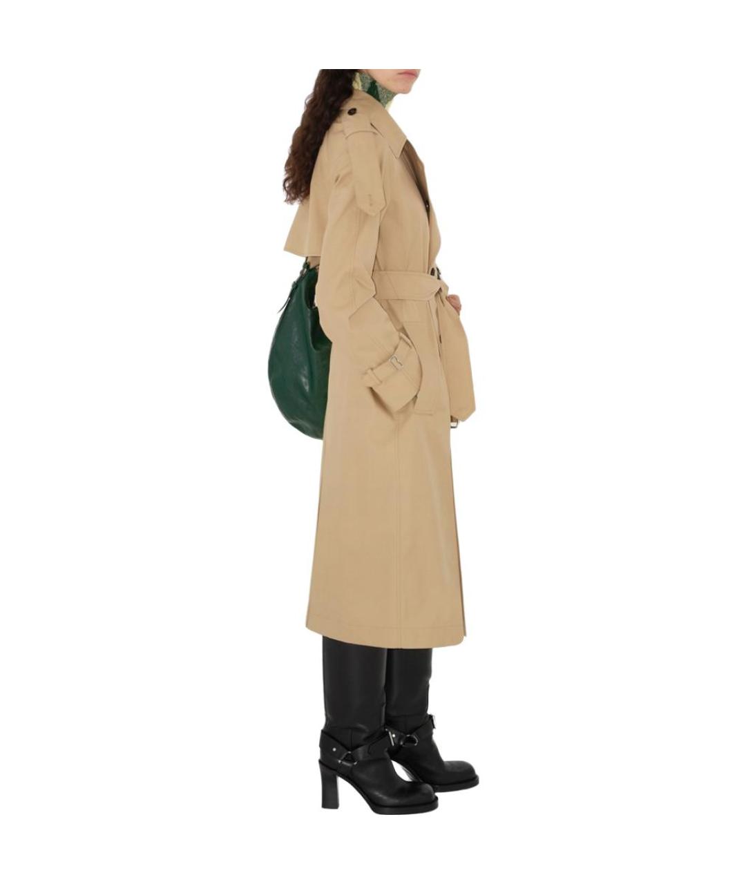 BURBERRY Бежевый хлопковый тренч/плащ, фото 5