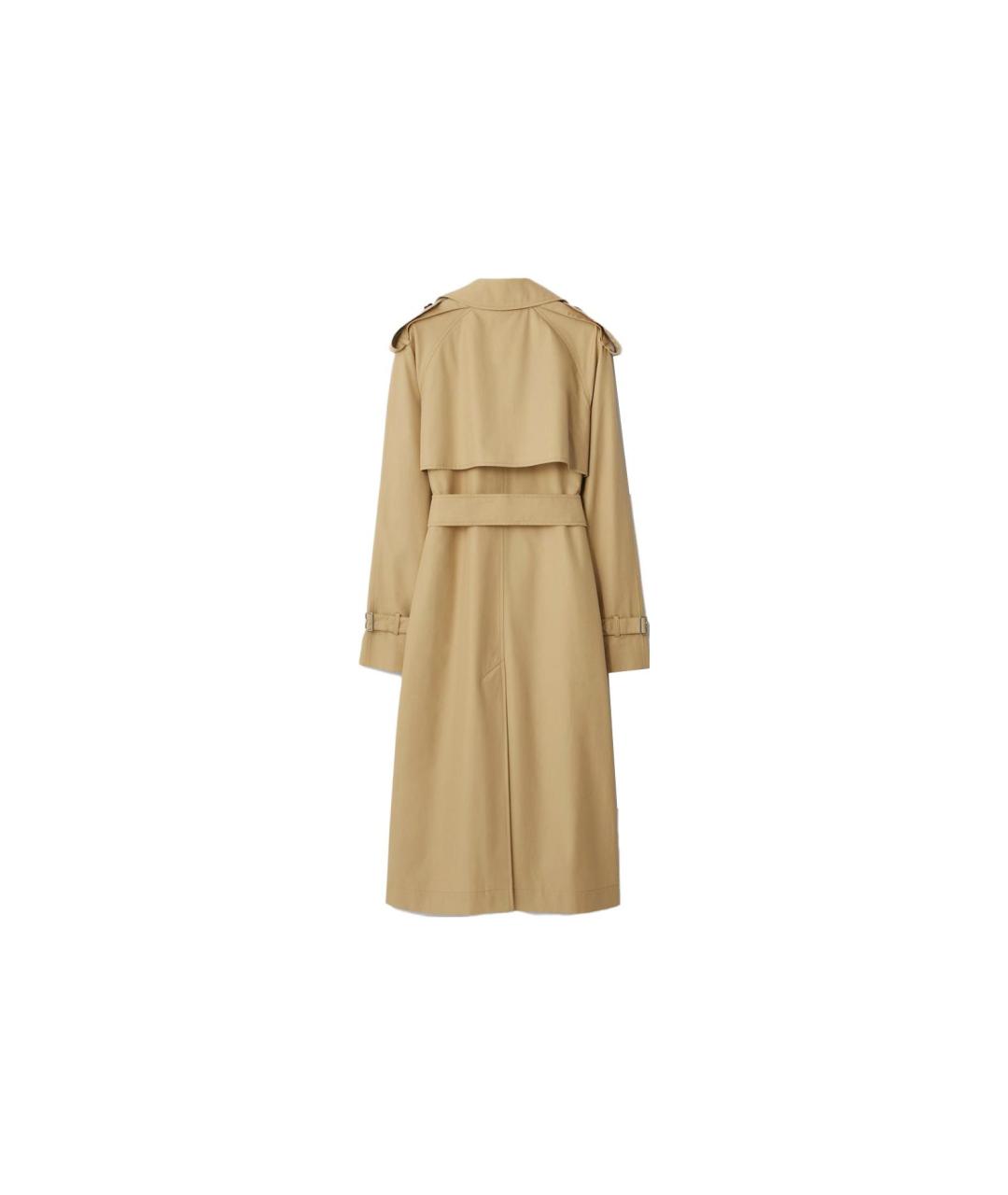 BURBERRY Бежевый хлопковый тренч/плащ, фото 2