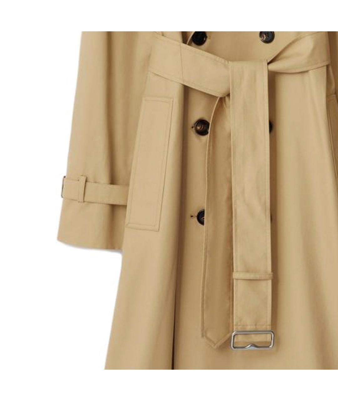 BURBERRY Бежевый хлопковый тренч/плащ, фото 7