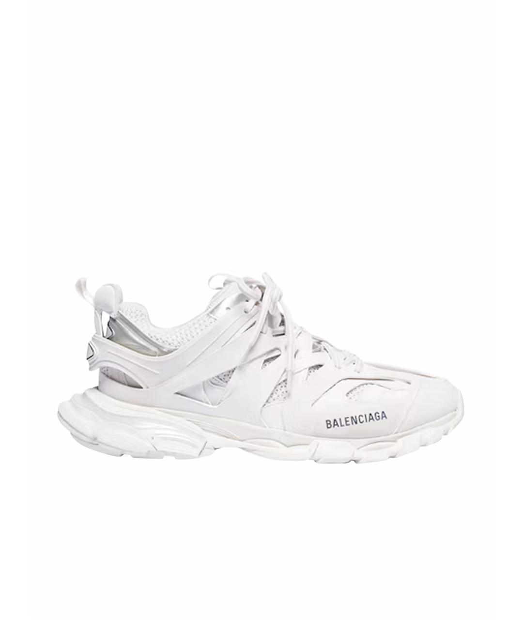 BALENCIAGA Белые текстильные высокие кроссовки / кеды, фото 1