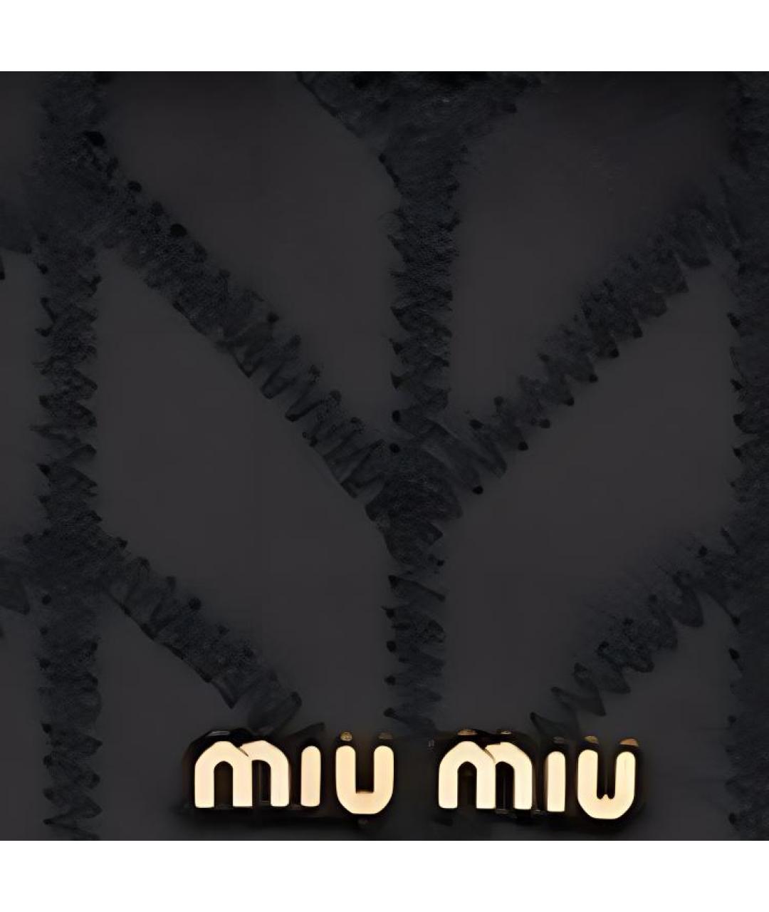 MIU MIU Черный кожаный кошелек, фото 4
