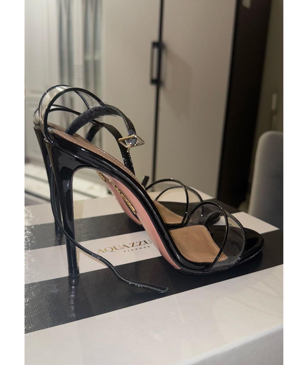 AQUAZZURA Черные босоножки, фото 3