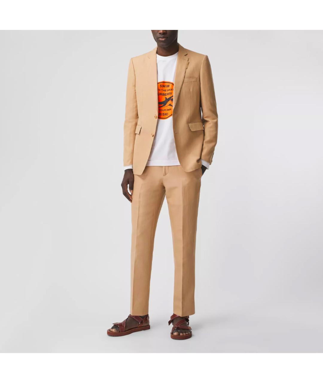 BURBERRY Бежевый пиджак, фото 3