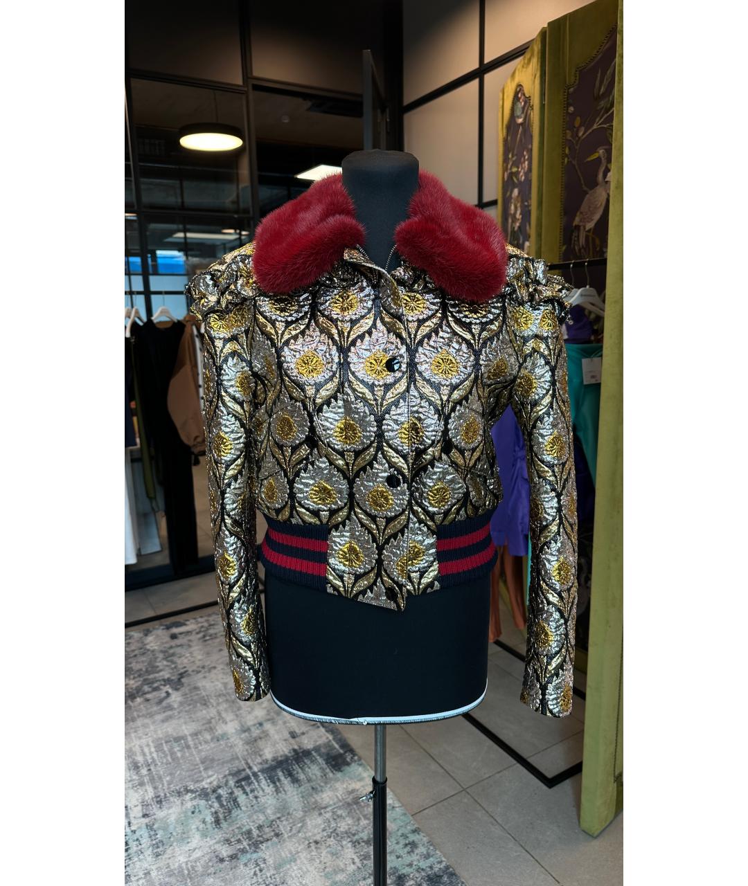 GUCCI Мульти хлопковая куртка, фото 6