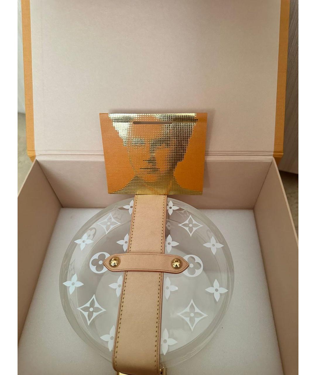 LOUIS VUITTON Белая косметичка, фото 4