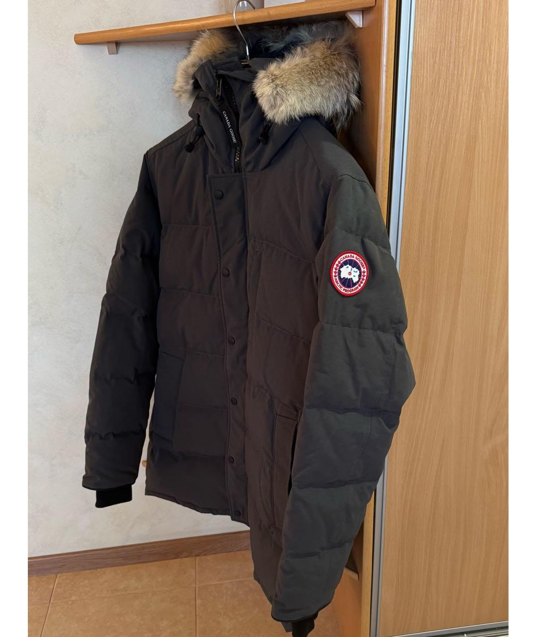 CANADA GOOSE Антрацитовая полиэстеровая парка, фото 4