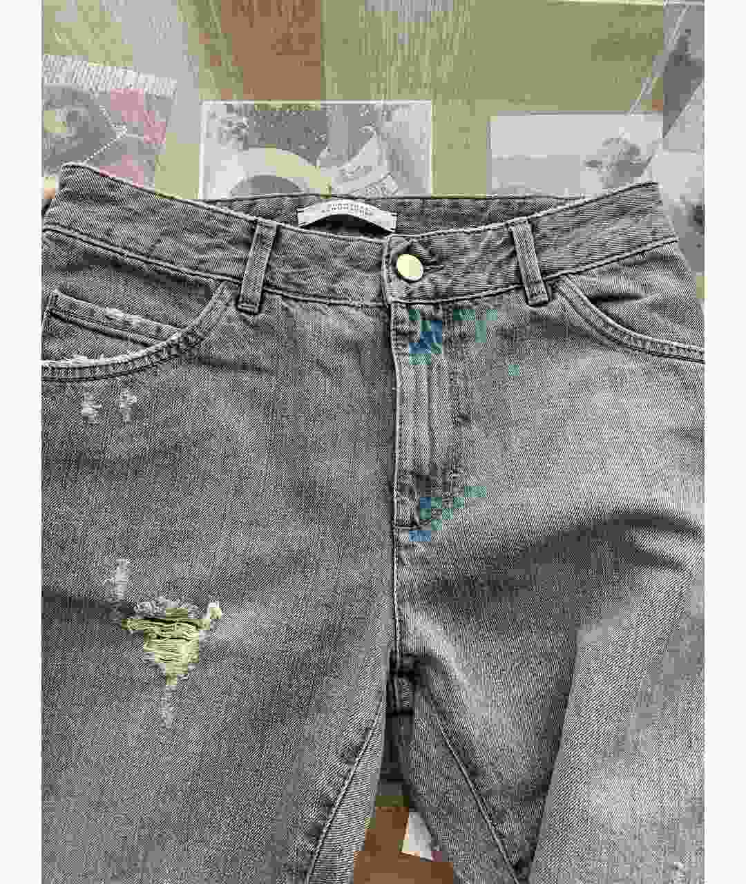 DOROTHEE SCHUMACHER Голубые хлопковые прямые джинсы, фото 2