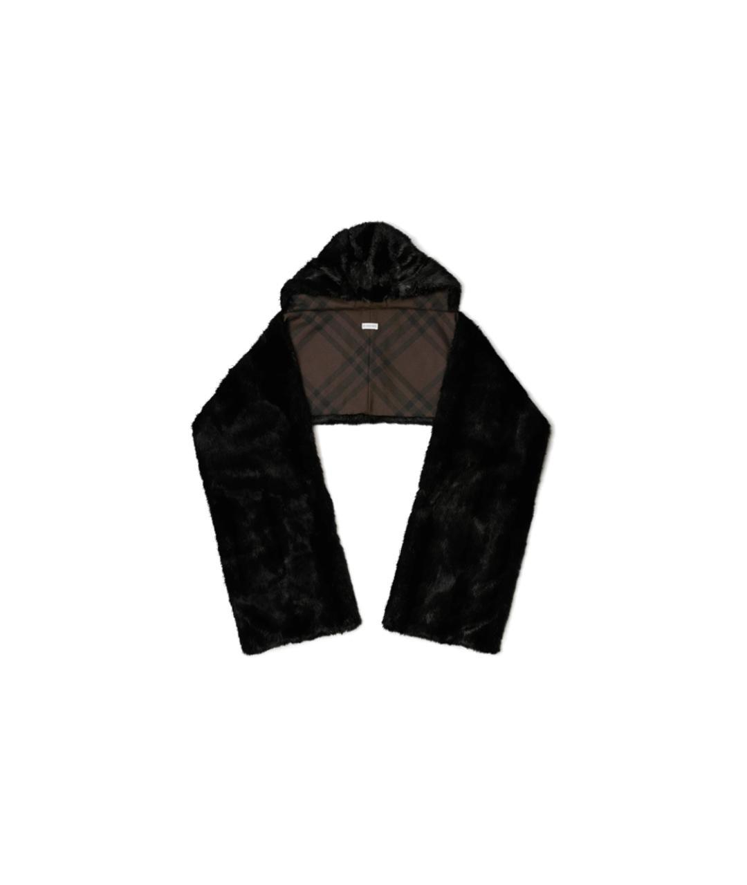 BURBERRY Черный шарф, фото 1