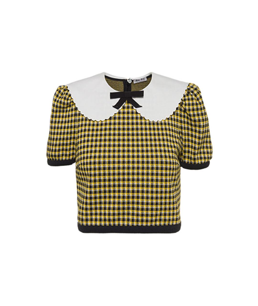 MIU MIU Желтая блузы, фото 1