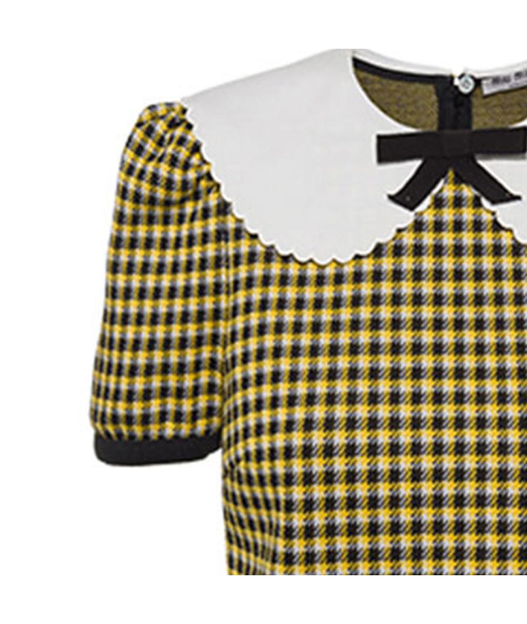 MIU MIU Желтая блузы, фото 5