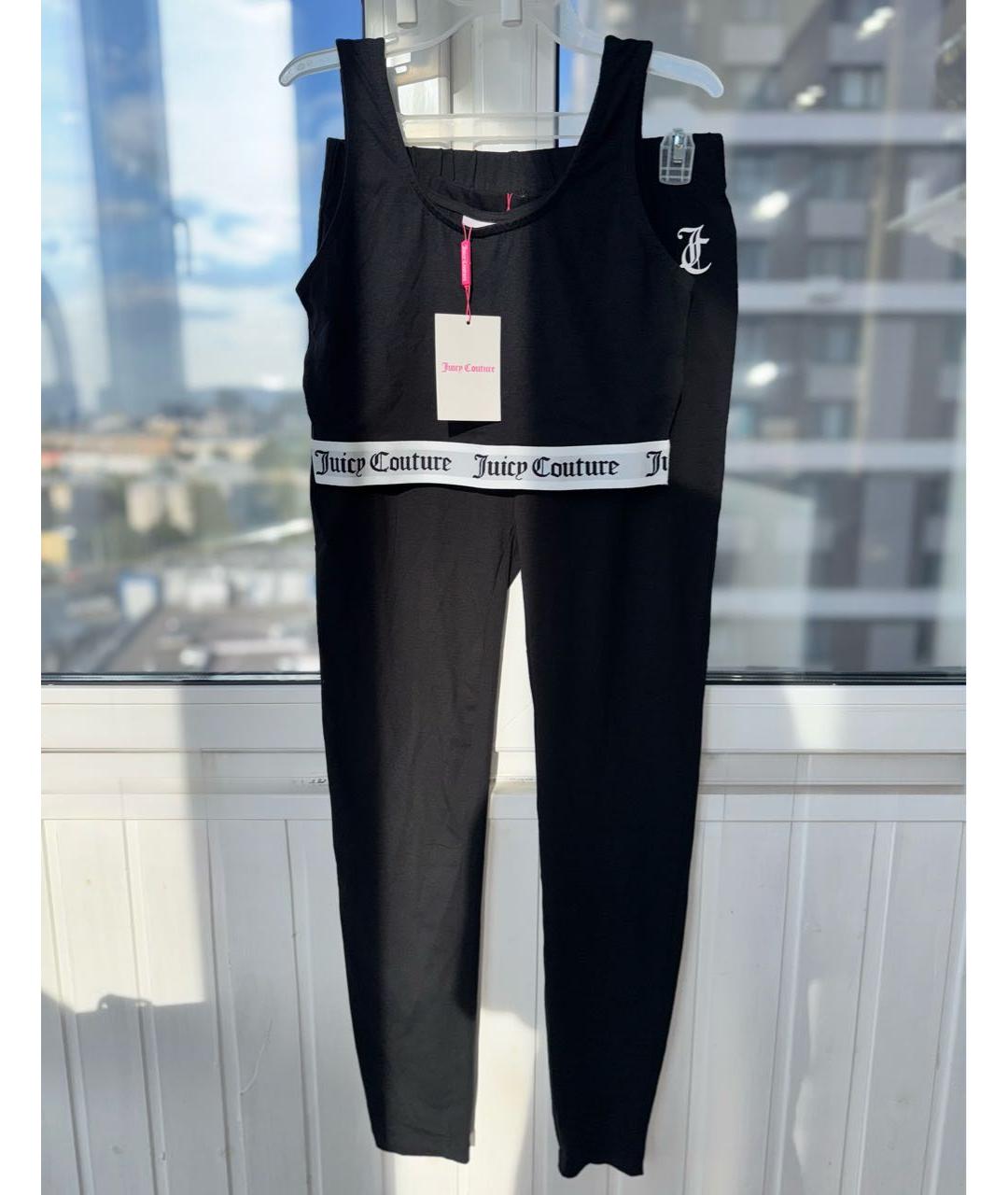 JUICY COUTURE Черная хлопко-эластановая пижама, фото 5